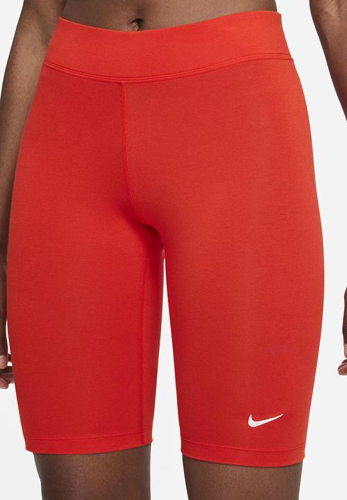 Nike - Nike sportswear essential mr biker short - chile red/white