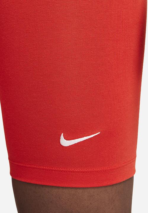 Nike - Nike sportswear essential mr biker short - chile red/white