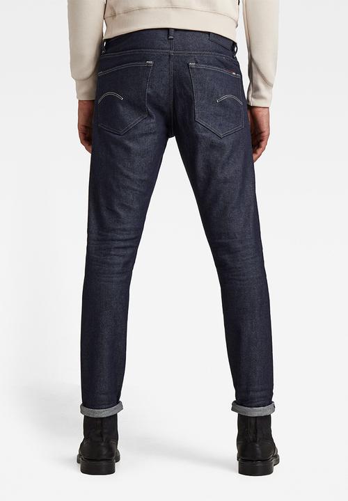 G-STAR - 3301 Slim Selvedge Japanese stretch selvedge dnm - 3d raw denim