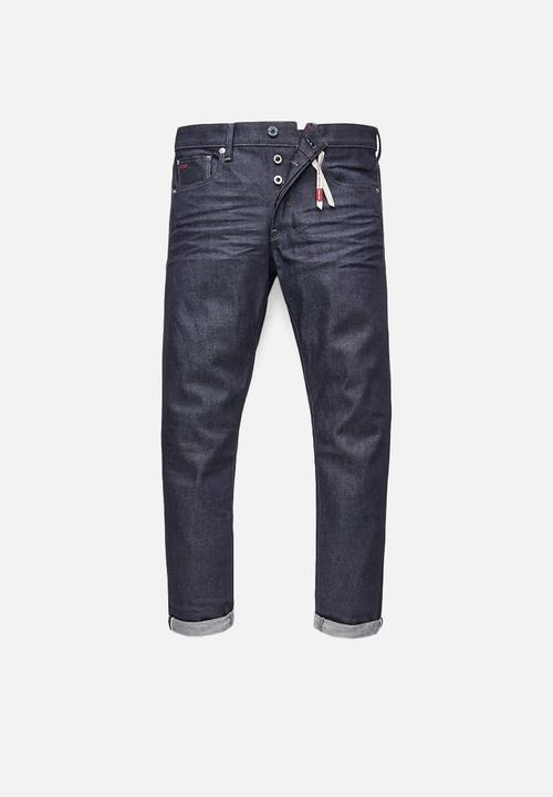 G-STAR - 3301 Slim Selvedge Japanese stretch selvedge dnm - 3d raw denim