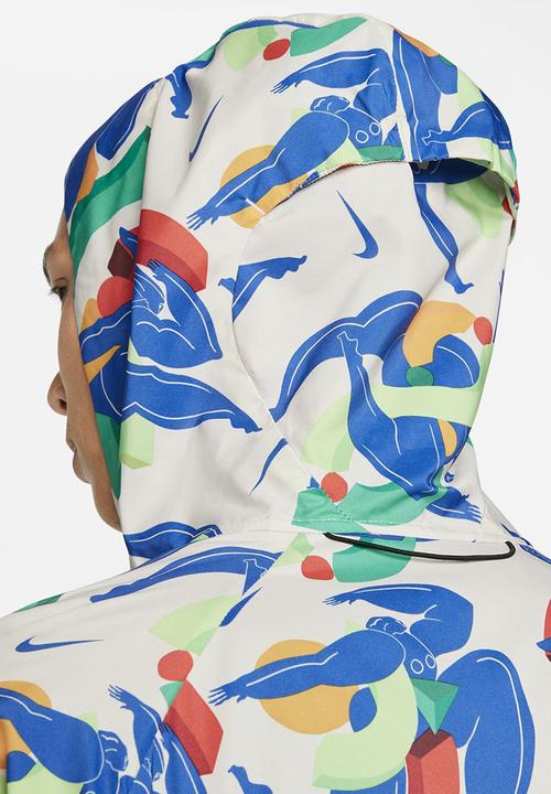 Nike - M nk windrunner jkt artist - desert sand/blue void/reflective silver