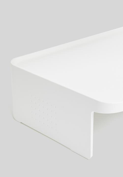 Litem - Monitor stand & desk organiser stand - white