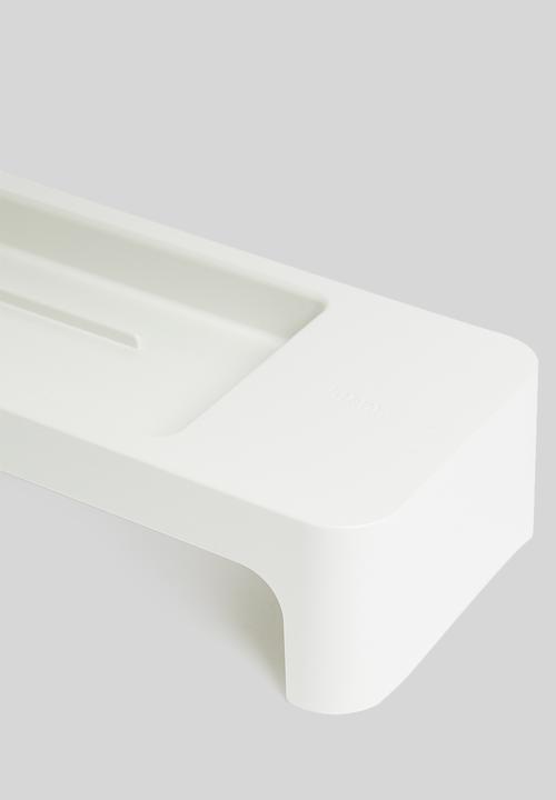Litem - Monitor stand & desk organiser stand - white