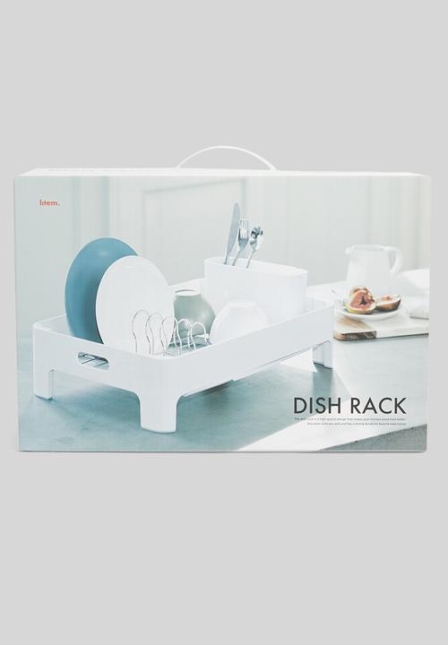 Litem - 1 layer dish rack - white