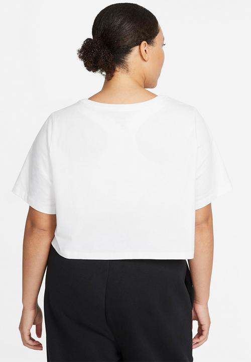 Nike - Plus nsw tee esnt crp icn ftr - white