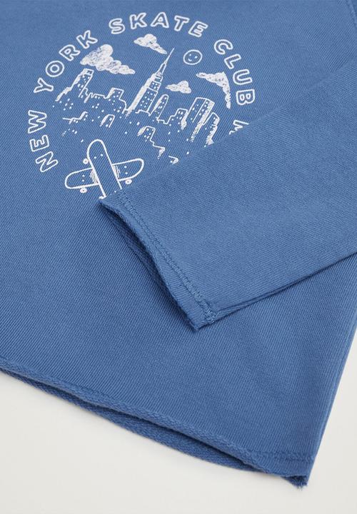 MANGO - Sweatshirt matt - blue