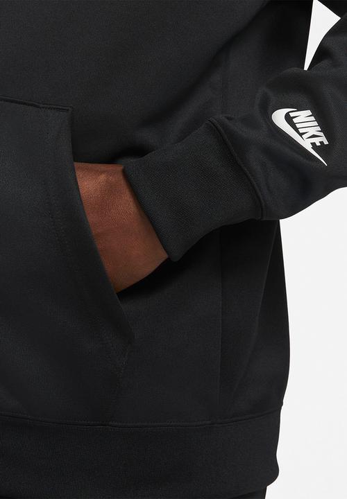 Nike - Nsw repeat pk fz hoodie - black/black/white