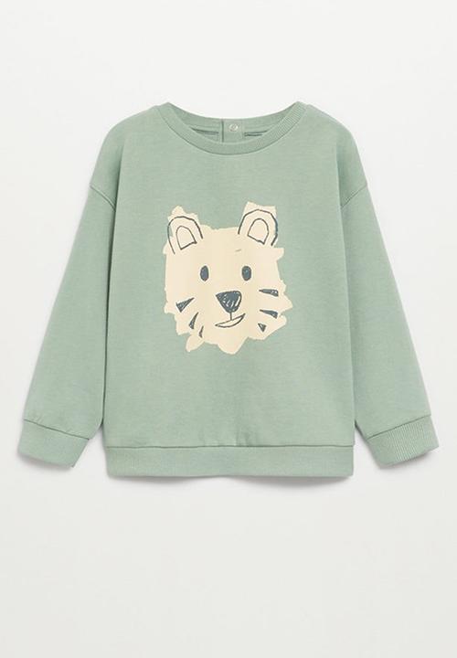 MANGO - Sudadera tigre - green