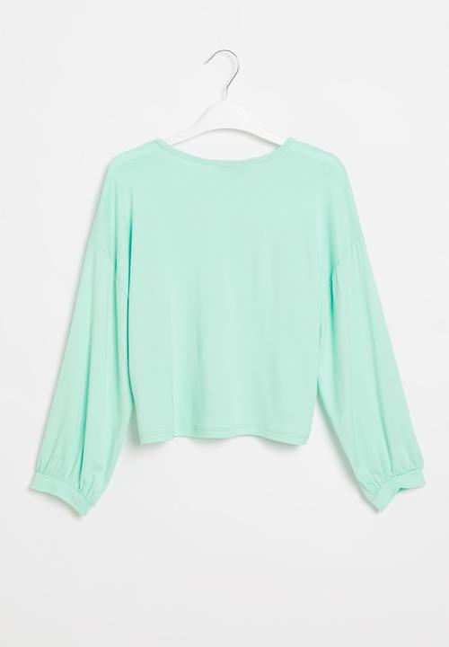 Superbalist - Girls upstyled printed tee - mint
