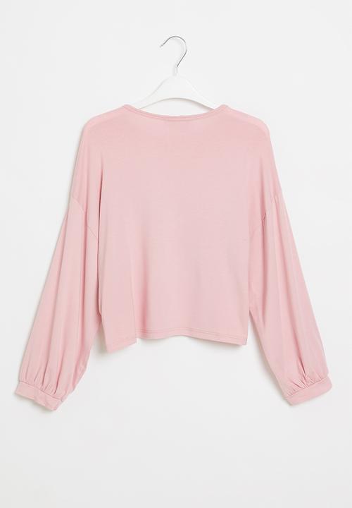 Superbalist - Girls upstyled printed tee - pink