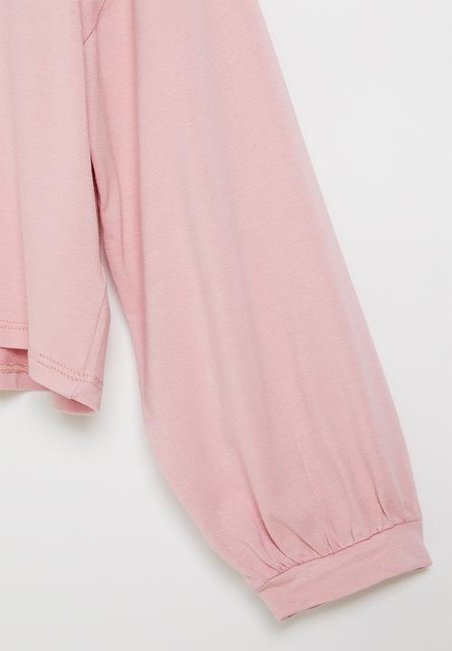 Superbalist - Girls upstyled printed tee - pink