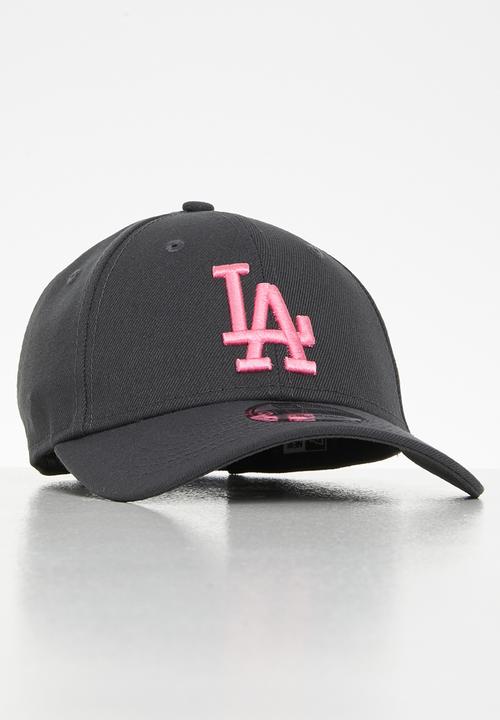 New Era - Neon pack 9forty Los Angeles dodgers - grey & pink