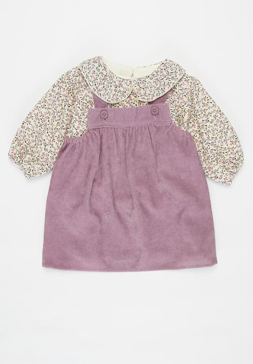Pop Candy - Girls pinafore & top set - purple