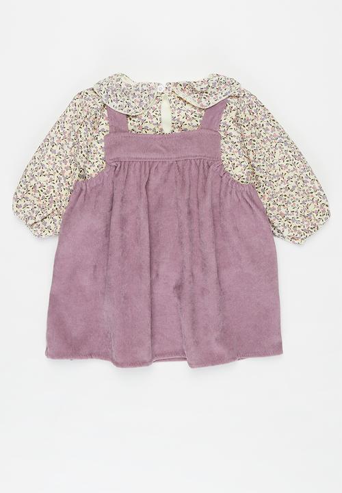 Pop Candy - Girls pinafore & top set - purple