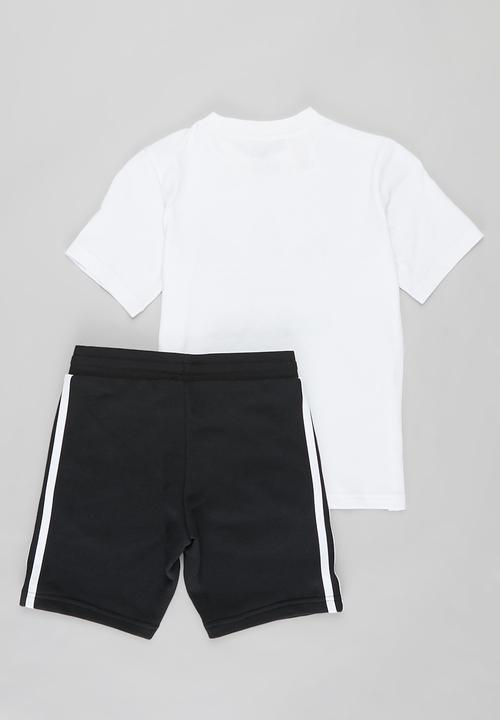adidas Originals - Boys shorts & tee set - white & black 