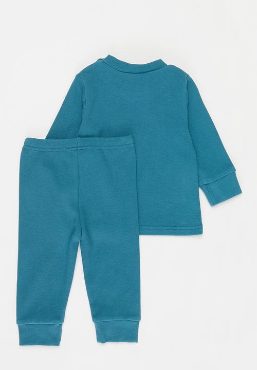 Pop Candy - Baby loungwear top & pants set - blue
