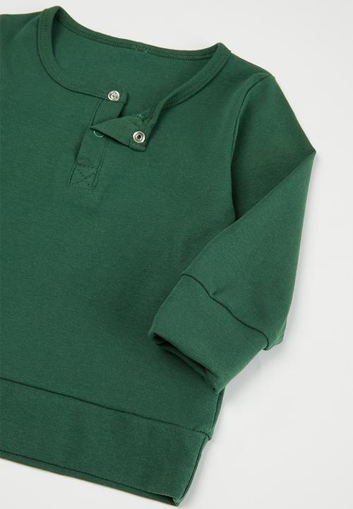 Pop Candy - Baby boys ribbed top & pants set - green