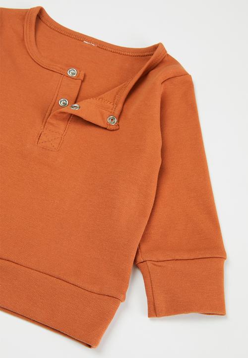 Pop Candy - Baby loungewear top & pants set - orange