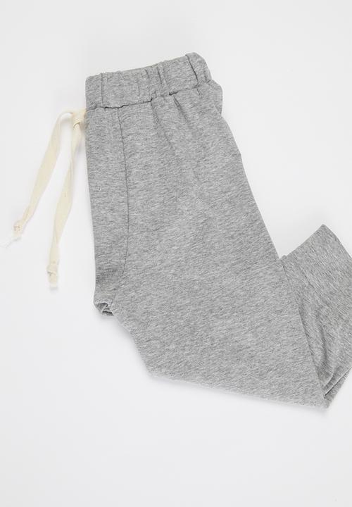 Pop Candy - Baby loungewear top & pants set - grey melange