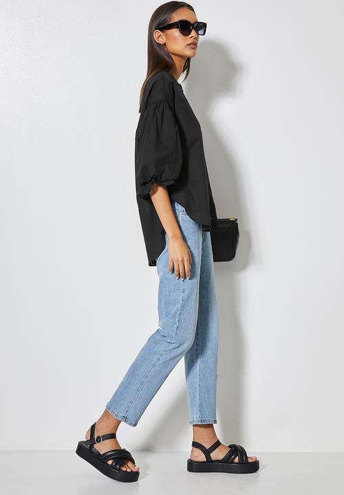 Superbalist - Hi lo cotton shell - black