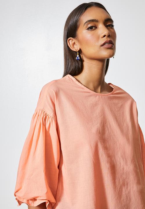 Superbalist - Hi lo cotton shell - cantaloupe