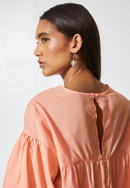 Superbalist - Hi lo cotton shell - cantaloupe