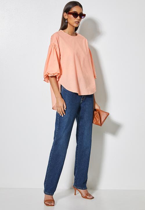 Superbalist - Hi lo cotton shell - cantaloupe