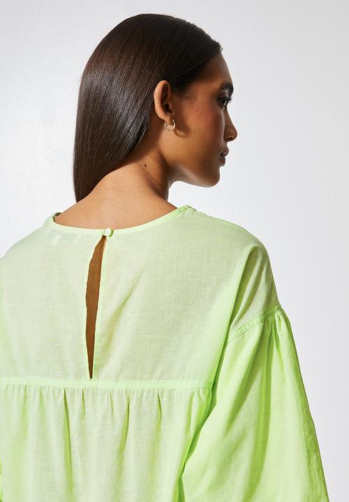Superbalist - Hi lo cotton shell - lime