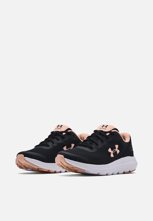 Under Armour - Ua w surge 2 - black / white / particle pink