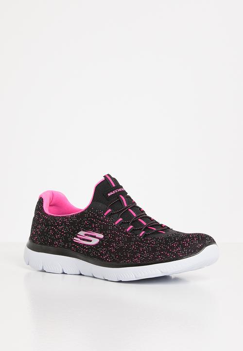 Skechers - Summits - black hotpink