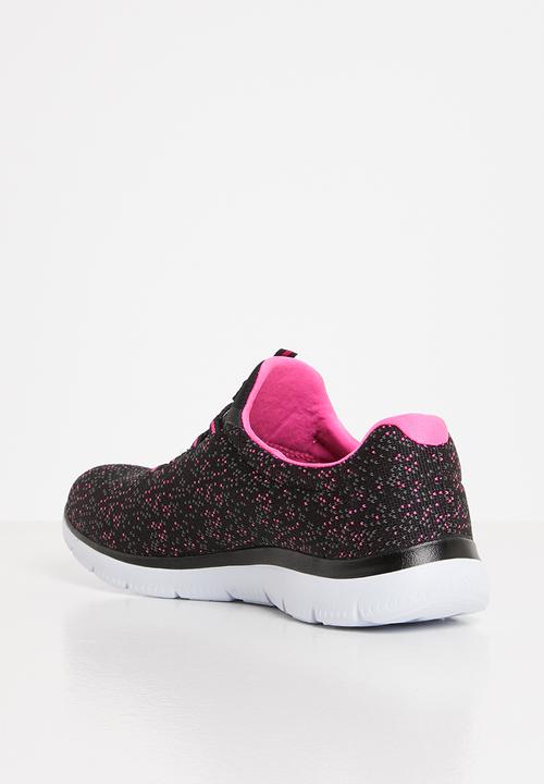 Skechers - Summits - black hotpink