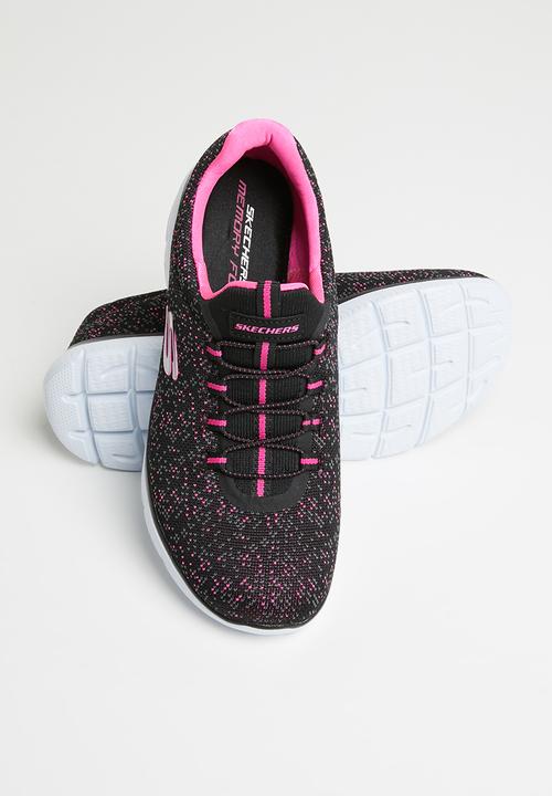 Skechers - Summits - black hotpink