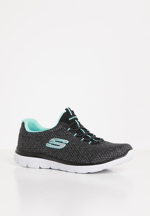 Skechers - Summits - black turquiose