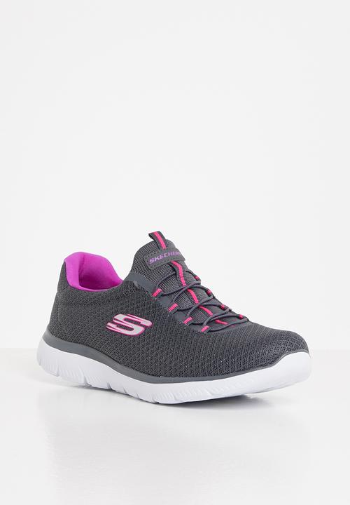 Skechers - Summits - charcoal purple