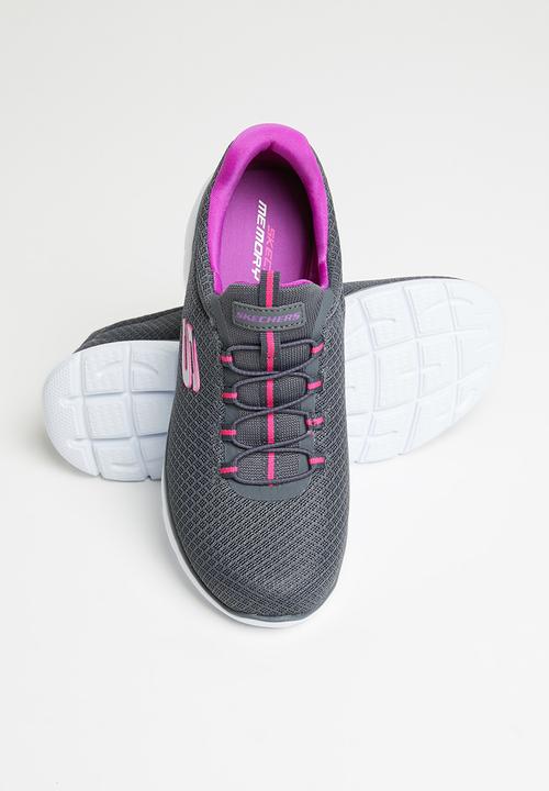 Skechers - Summits - charcoal purple