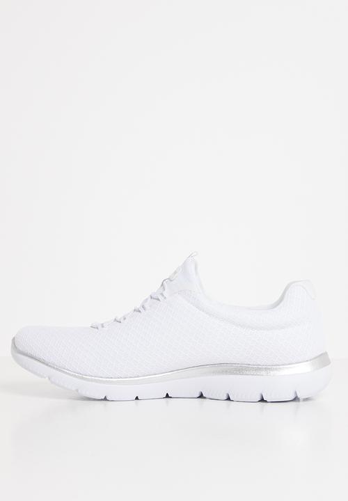 Skechers - Summits - white & silver 