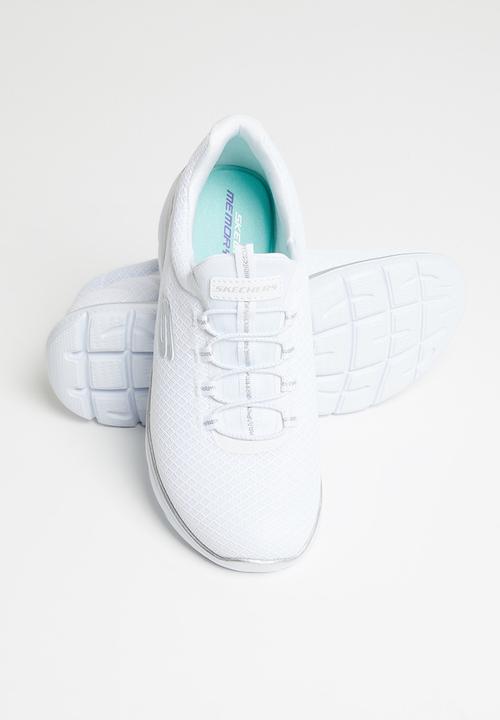 Skechers - Summits - white & silver 