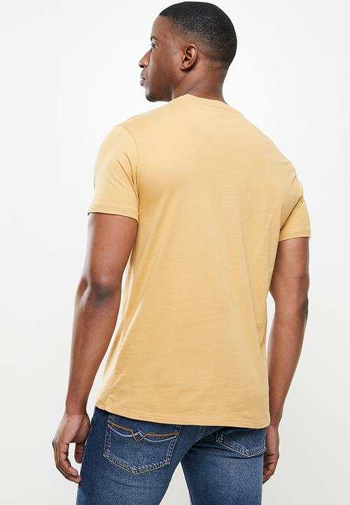 POLO - Lucas crew neck  tee - camel
