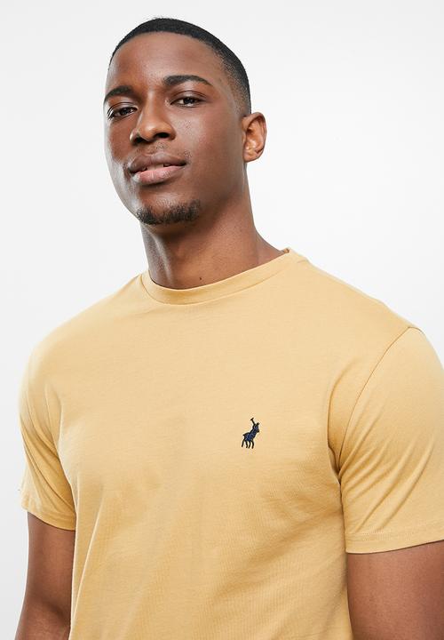 POLO - Lucas crew neck  tee - camel