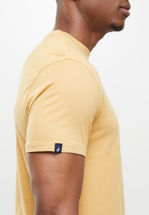 POLO - Lucas crew neck  tee - camel