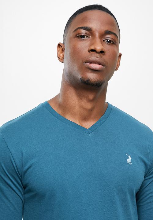 POLO - Peterson  v-neck tee - blue