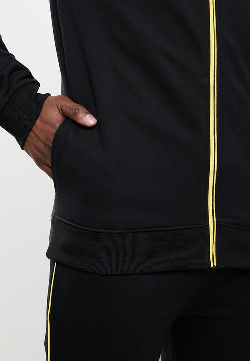POLO - Faroze zip thru hooded sweat top - black