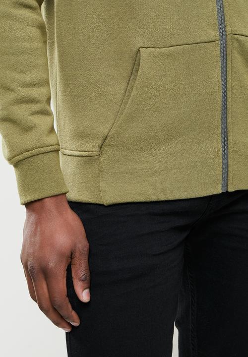 POLO - Cypress full zip hood - olive