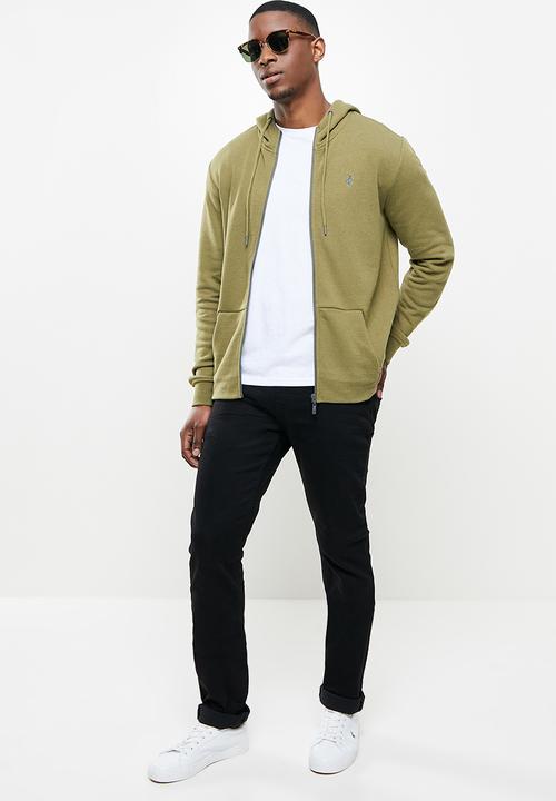 POLO - Cypress full zip hood - olive