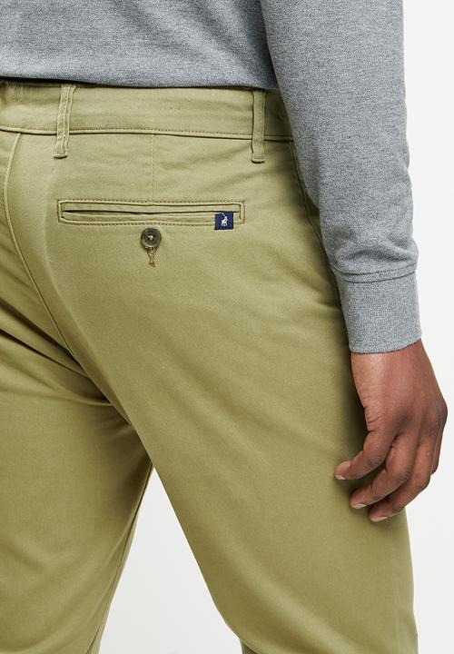 POLO - Venice slim fit chino - fatigue