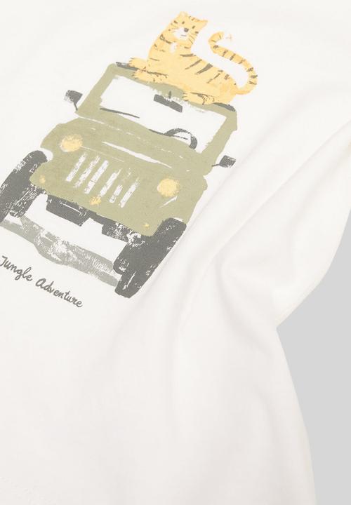 MANGO - T-shirt car - white