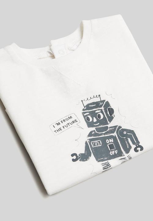 MANGO - T-shirt objects - white