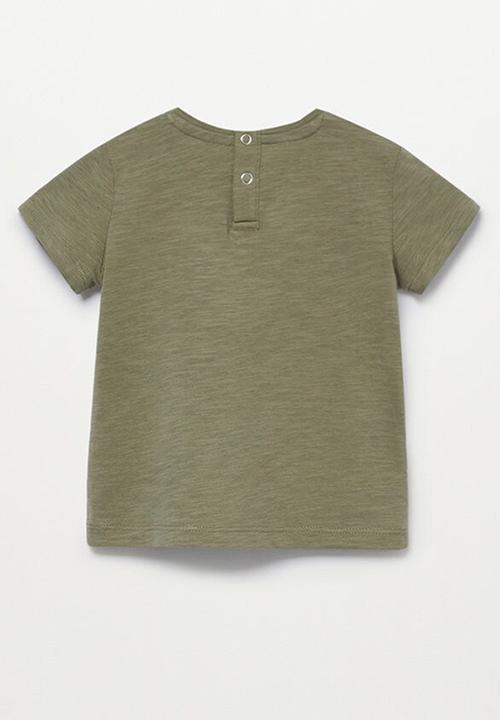 MANGO - T-shirt kangoo - green