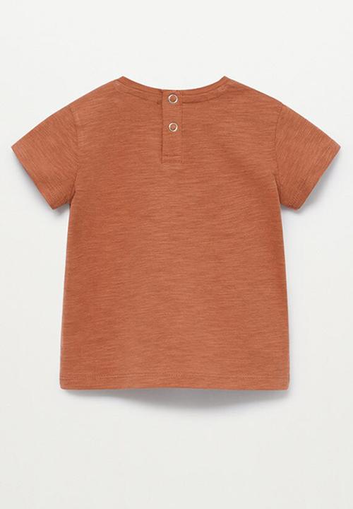 MANGO - T-shirt kangoo - rust