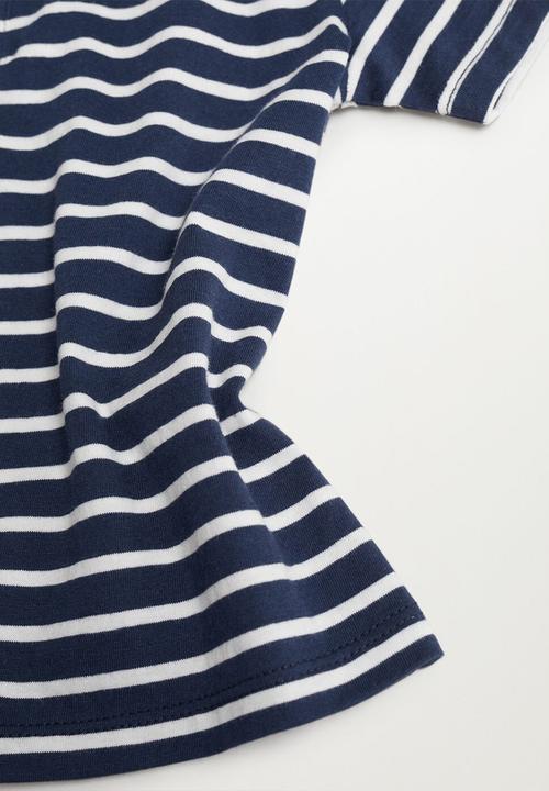 MANGO - T-shirt pani - navy